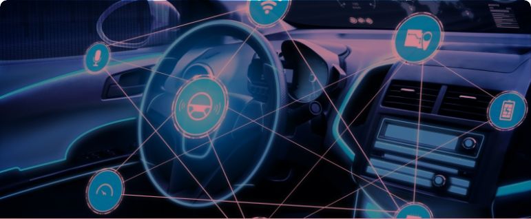 1.Self-driving model or autonomous car giving a brain to vehicle<br>2.Location based information and personalized advertising help drivers find the things they need <br>3.ML models detect street environments like lanes, traffic, signals, etc. and resolve parking issues.<br>4. Monitors drivers' emotions & drow m-0siness to avoid accidents<br>5.Save 10% avg fuel by minimizing driver errors. <br>6. Reduce costs and downtime in production lines with RPA support